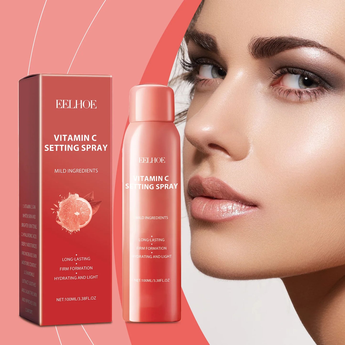 EELHOE Moisturizing Setting Makeup Spray Refreshing Non Greasy Moisturizing Light Breathable Portable Makeup Holding Spray