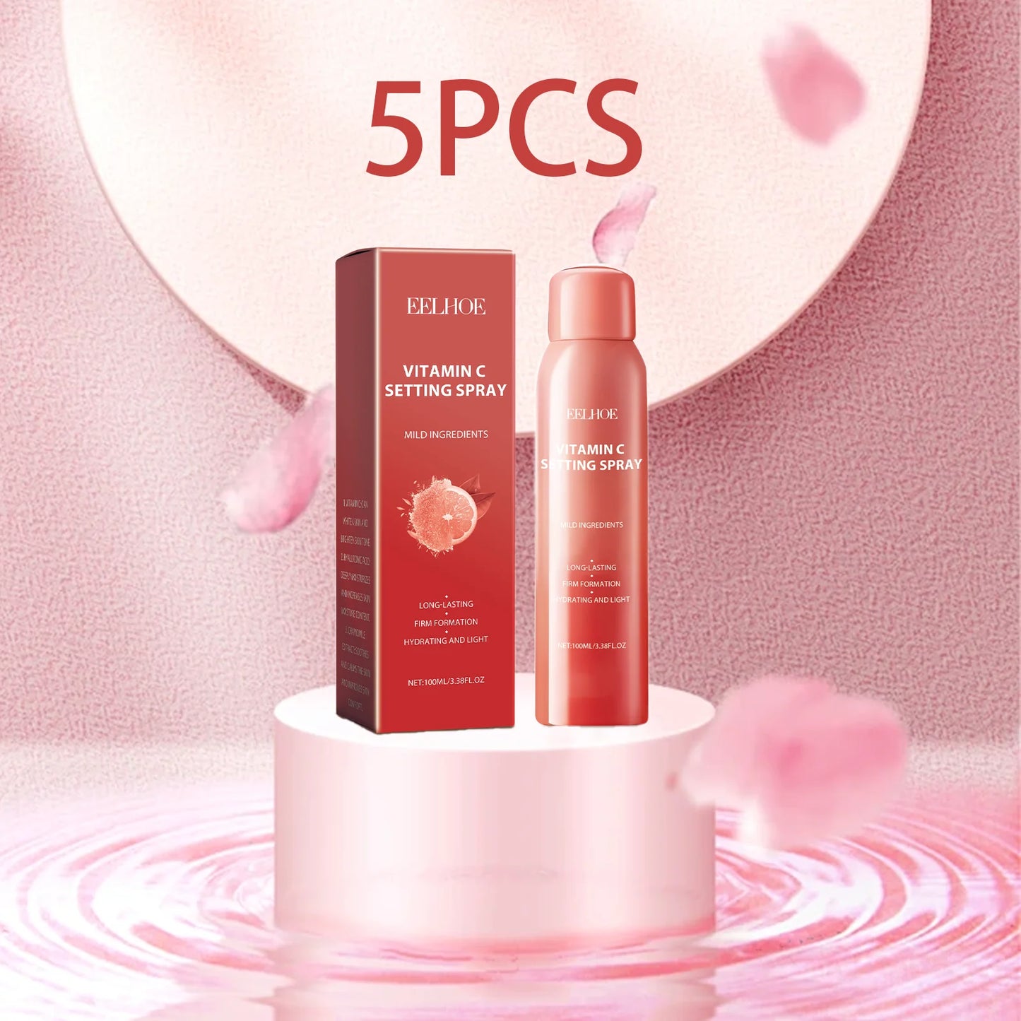 EELHOE Moisturizing Setting Makeup Spray Refreshing Non Greasy Moisturizing Light Breathable Portable Makeup Holding Spray