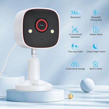 2K Indoor WiFi Home Security Camera 2-Way Audio Cloud & SD Card Storage Ai Detection 3MP HD Smart Home Baby Monitor Pet Dog Cam