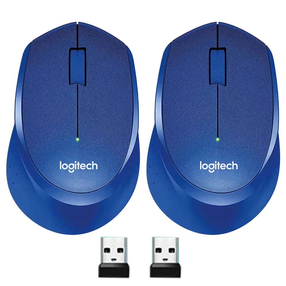 Logitech M330 Wireless Mouse 1/2pcs Gaming Mouse 2.4GHz 1000 DPI 3 Buttons Silent Optical Mice For Mac/PC Computer Laptop