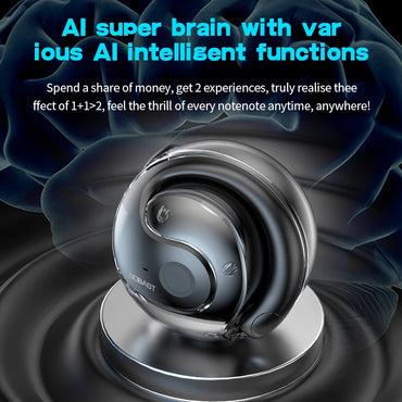 Sobast T26pro AI translation Wireless Earphones Bluetooth 5.4 Low Latency Headphones HD Call Dual Mode Gaming Headset With Mic