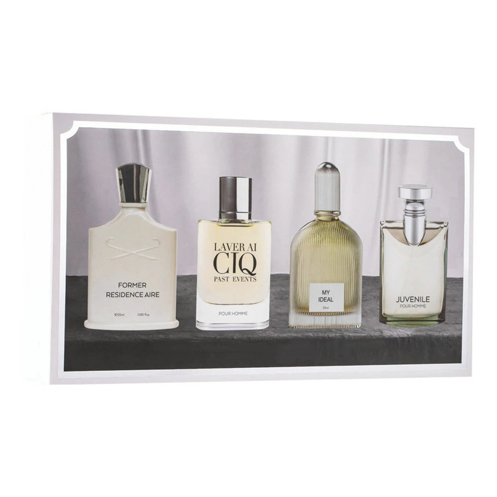 Men Perfume Gift Box 100ml Four Piece Set Lasting Fragrance Body Spray Plant Floral Scent Pheromone Cologne Perfumes Masculinos
