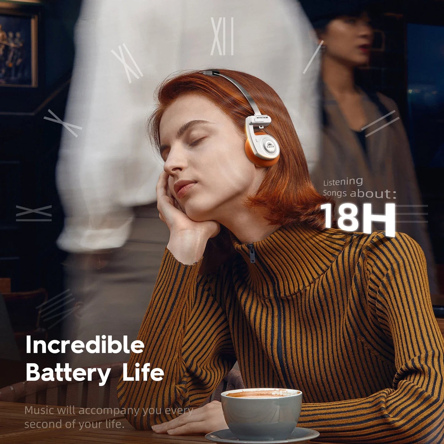 OKCSC Retro 3 pro Wired Earphones 40mm Drive Open End HiFi Headset 3.5mm Plug with Microphone Wired Headphones 3rd Generation