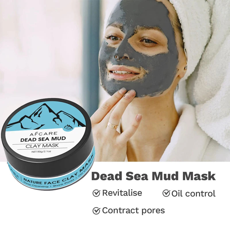 New 4Pcs Clay Mask Set Vitamin C Turmeric Clay Mask Dead Sea Mud Face Masks Skincare for Deep Cleansing Pores Moisturizing 320g