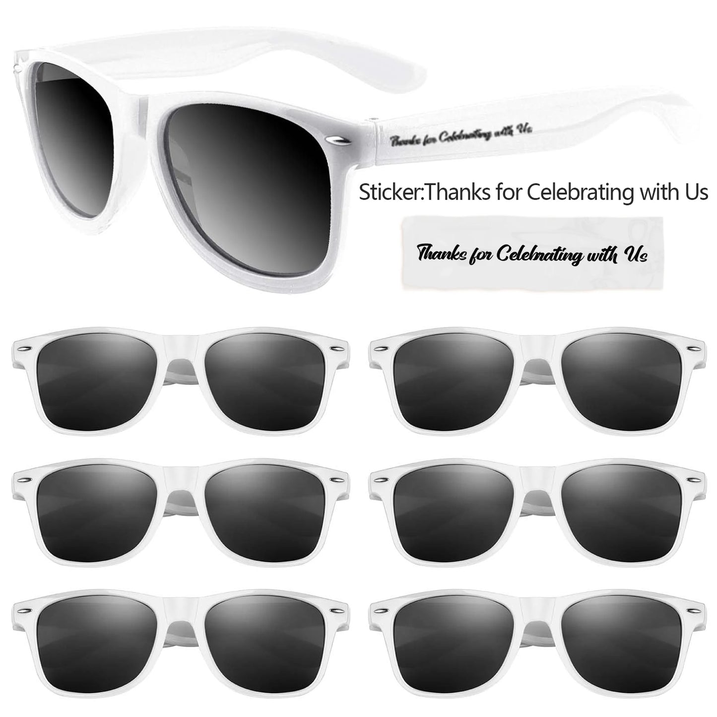 12-100Pcs Wedding Sunglasses Heart Shaped Sunglasses Wedding Bridal Shower Decor Bachelorette Hen Party Supplies Bridesmaid Gift