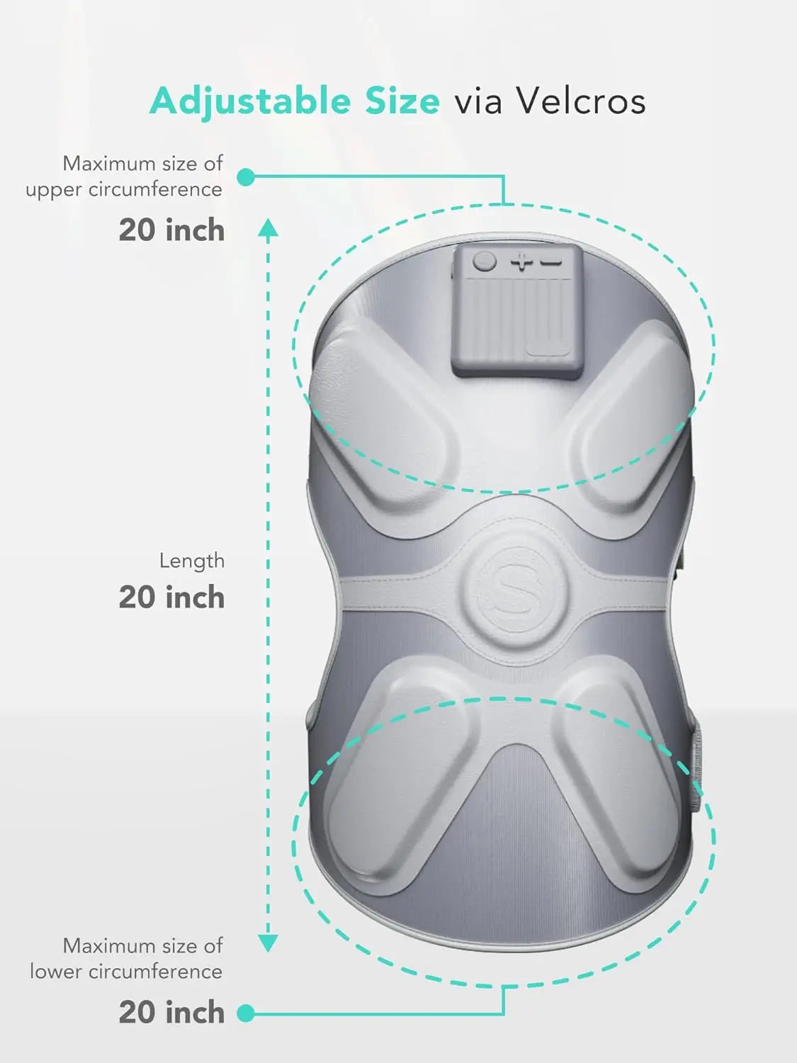 SKG Cordless Heated Knee Brace Massager with Heat & Vibration, Portable for Knee & Joint Pain Relief,Gift for Dad/Mather W3 PRO
