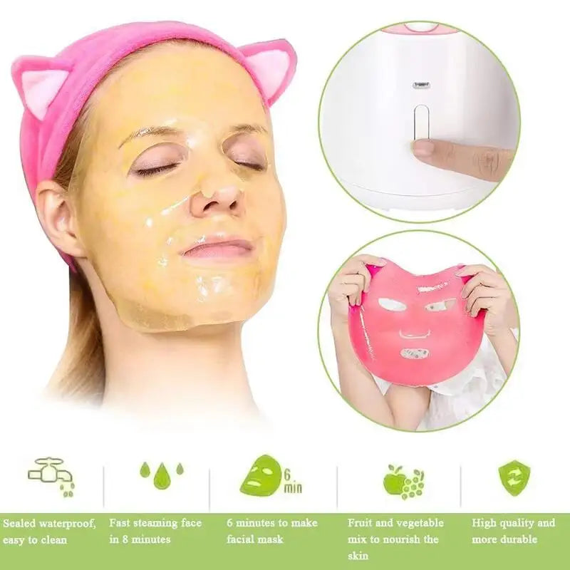 DIY Facial Mask Maker Machine Automatic Home-made Moisturizing Collagen Pure Plant Skin Beauty Fruit and Vegetable Mask Machine