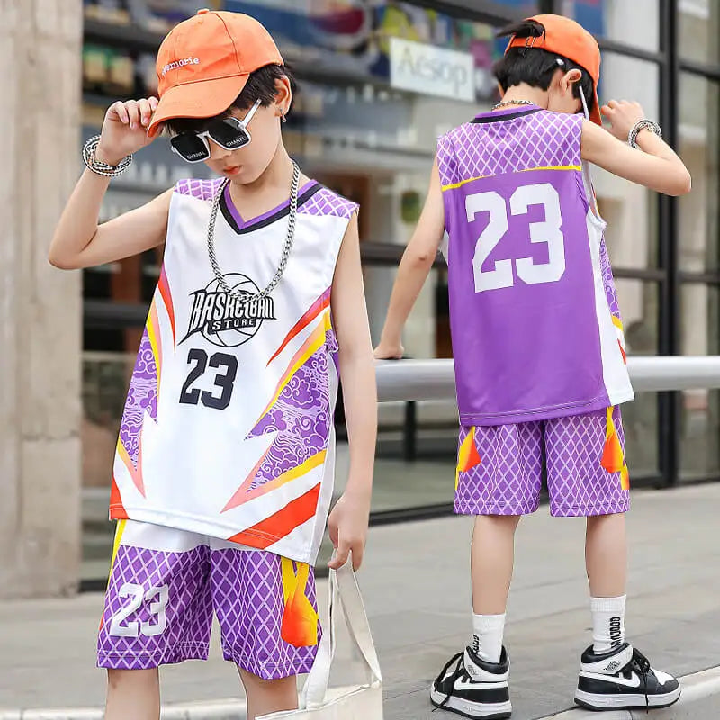 Children Team Training Uniform Kids Basketball Jersey Quick-drying Boy and Girls Comfortable Shirt Child Sportswear Tracksuits