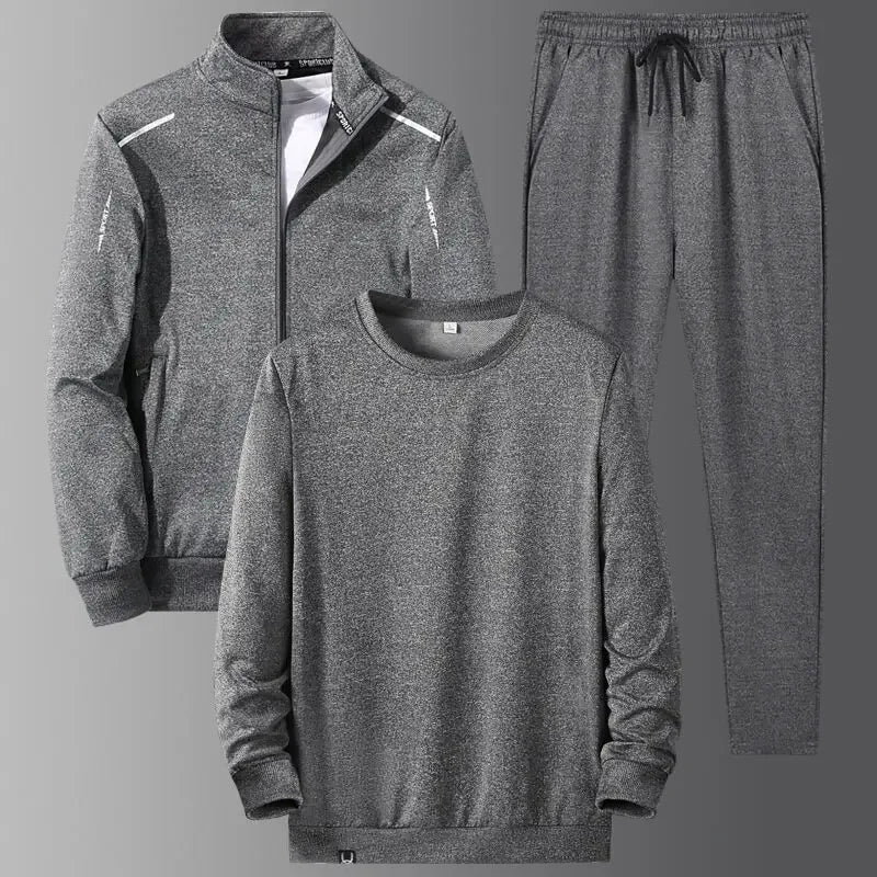 8XL Men's Tracksuits Unisex Jogging Suit Fashion Brand 3 Pieces Set Tracksuit Mens Spring Autumn Fashion Hoodies Sweatpants