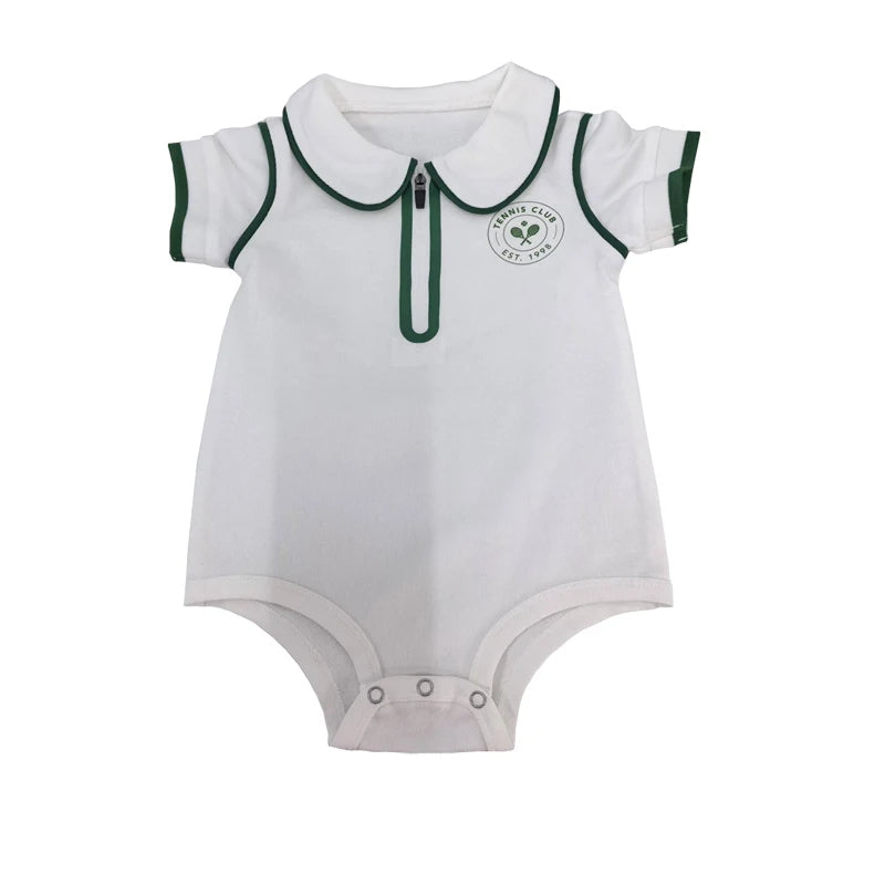 AS 2025 New Children's Clothing Baby Romper Girl Sport Dress Boy Tennis Tshirt