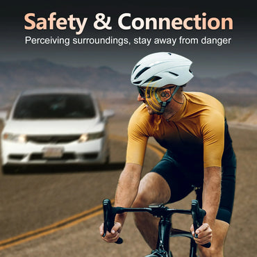 Ortizan Open Ear Wireless Headphones Sports Bluetooth 5.3 Earphones IP6 Water Resistant Earbuds with HD Call Mic for Gym Cycling