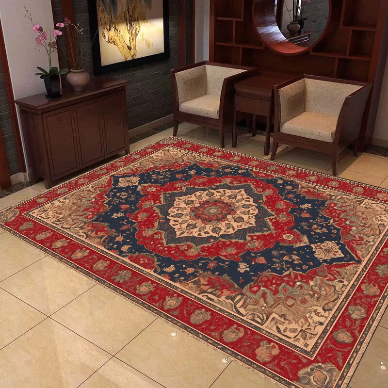 Persian CARPET FOR LIVE ROOM Carpets Decoration Home Retro Large Room Rugs Washable Bedroom Easy Cleaning Entrance Door Mat