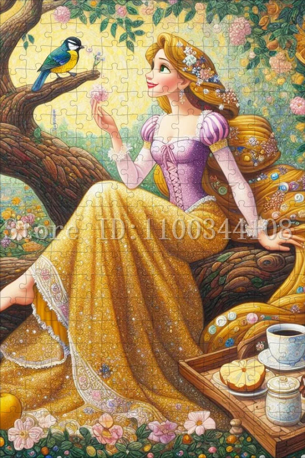 300/500/1000 Pieces Disney Puzzles Princess Snow White Elsa Belle Jigsaw Puzzles for Adult Children Handmade Toys & Hobbies