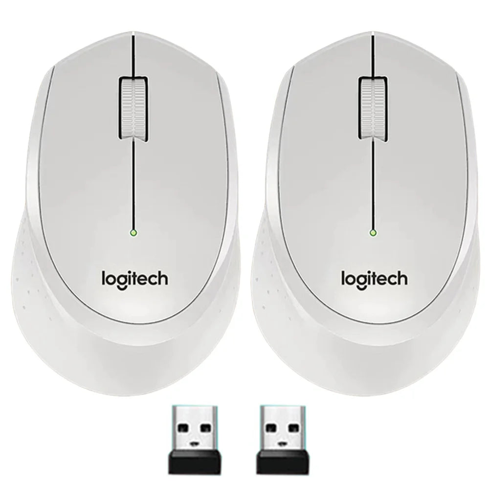 Logitech M330 Wireless Mouse 1/2pcs Gaming Mouse 2.4GHz 1000 DPI 3 Buttons Silent Optical Mice For Mac/PC Computer Laptop