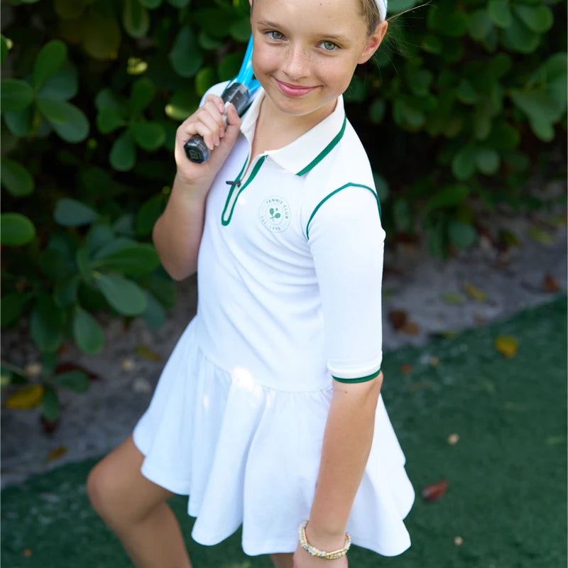 AS 2025 New Children's Clothing Baby Romper Girl Sport Dress Boy Tennis Tshirt