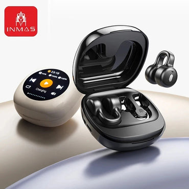 INMAS CT11 ANC Ear Clip Earbuds Wireless Bluetooth Display Screen Headphones Active Noise Reduction Earphones Waterproof Headset