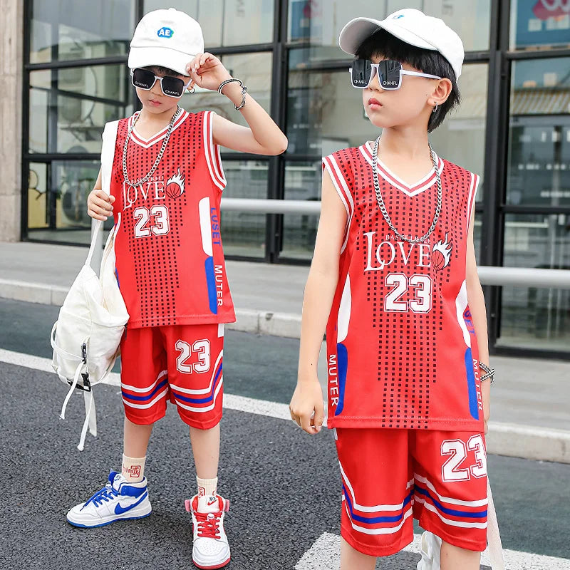 Children Team Training Uniform Kids Basketball Jersey Quick-drying Boy and Girls Comfortable Shirt Child Sportswear Tracksuits