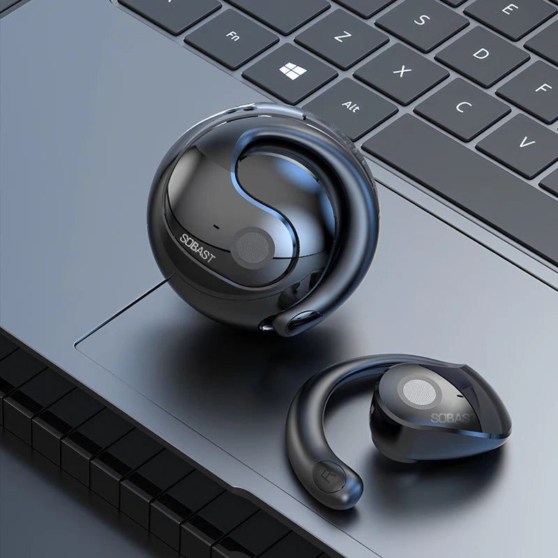 Sobast T26pro AI translation Wireless Earphones Bluetooth 5.4 Low Latency Headphones HD Call Dual Mode Gaming Headset With Mic
