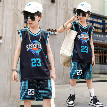Children Team Training Uniform Kids Basketball Jersey Quick-drying Boy and Girls Comfortable Shirt Child Sportswear Tracksuits