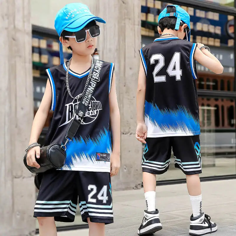 Children Team Training Uniform Kids Basketball Jersey Quick-drying Boy and Girls Comfortable Shirt Child Sportswear Tracksuits