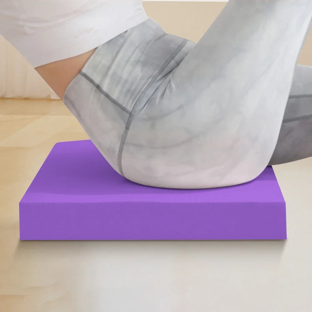 Yoga Balance Pad Anti Slip Exercise Balance Pad Thickened Fitness Balancing Pad Foam Cushion Mat for Physical Therapy