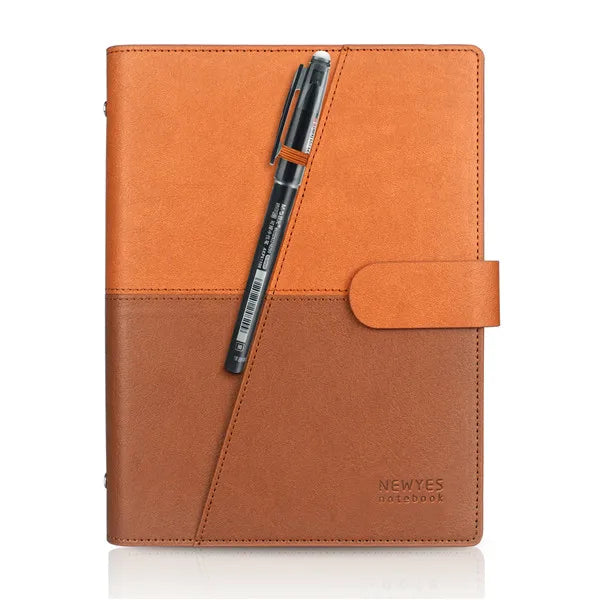 Dropshipping Smart Erasable Notebook Leather Paper Reusable Wirebound Notebook Cloud Storage Flash Storage Lined With Pen