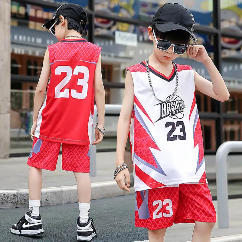Children Team Training Uniform Kids Basketball Jersey Quick-drying Boy and Girls Comfortable Shirt Child Sportswear Tracksuits