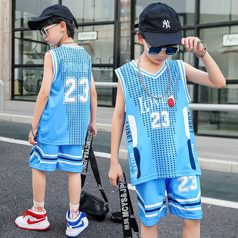 Children Team Training Uniform Kids Basketball Jersey Quick-drying Boy and Girls Comfortable Shirt Child Sportswear Tracksuits