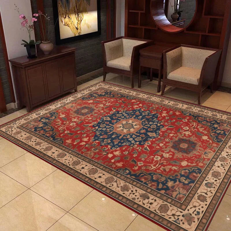 Persian CARPET FOR LIVE ROOM Carpets Decoration Home Retro Large Room Rugs Washable Bedroom Easy Cleaning Entrance Door Mat