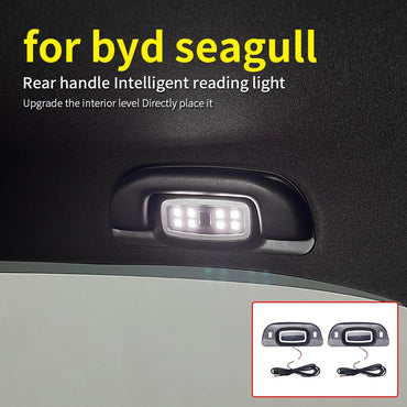 2Pcs Armrest Interior Door Handle Lighting Car Rear handle reading light Automatic light on Auto Atmosphere Lamp For BYD Seagull