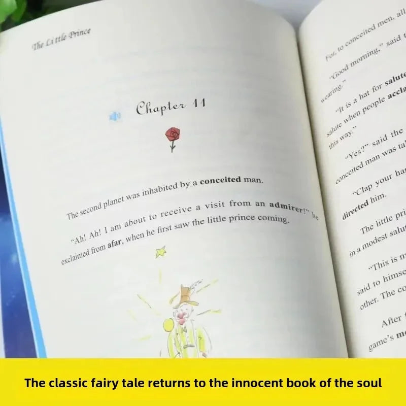 The Little Prince Color Illustration English Original Novel Reading Classic World Famous Books English Literature Original Book