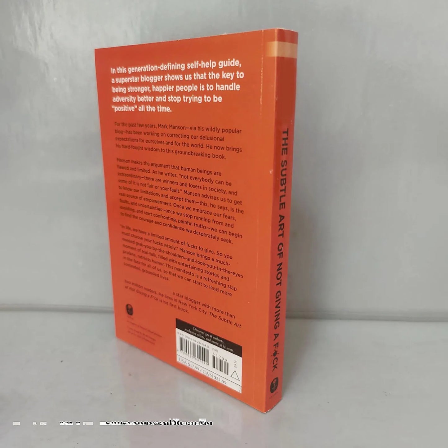 The Subtle Art Of Not Giving A F*C/Reshape Happiness/How To Live As You Want By Mark Manson Self Management Stress Relief Book