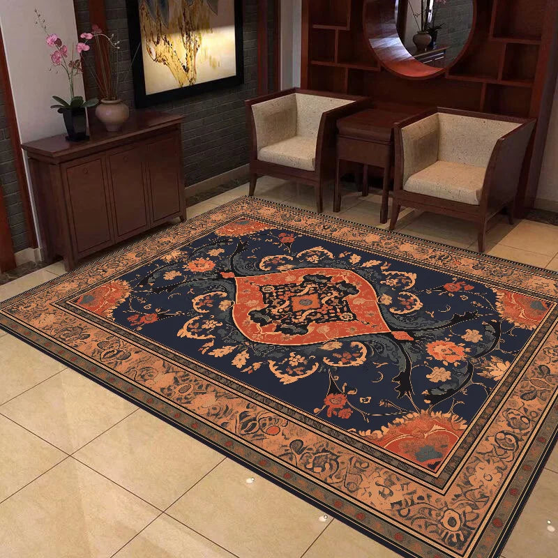 Persian CARPET FOR LIVE ROOM Carpets Decoration Home Retro Large Room Rugs Washable Bedroom Easy Cleaning Entrance Door Mat