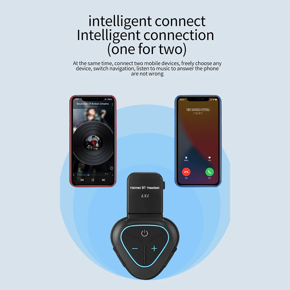 LX1 Motorcycle Summer Helmet Special Headset Bluetooth Takeaway Headset Smart Noise Cancelling Motorcycle Helmet Headphones