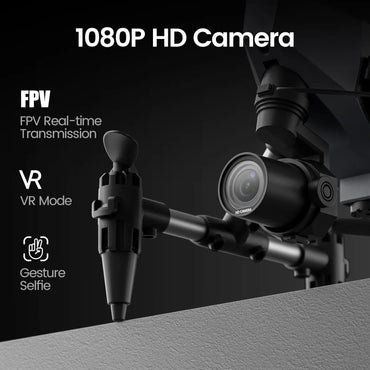 WeFone WF10 Mini FPV Drone 1080P, 3 Batts, 3D Flip, Easy Start, Gift,C0.