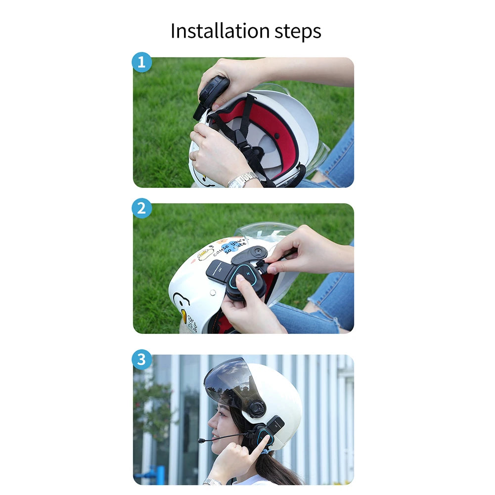 LX1 Motorcycle Summer Helmet Special Headset Bluetooth Takeaway Headset Smart Noise Cancelling Motorcycle Helmet Headphones