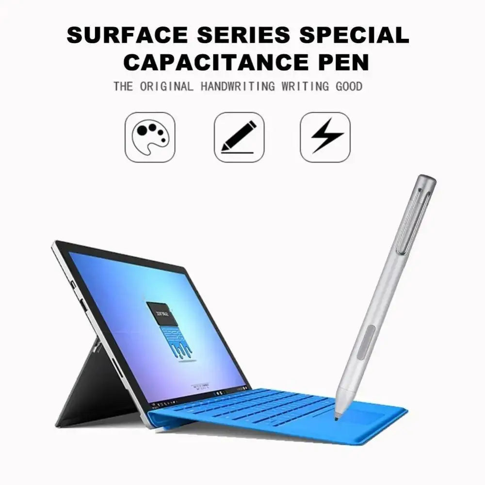with Clip Stylus Pen 4096 Pressure Palm Rejection Touch Screen Pencil Aluminum Alloy for Microsoft Surface Go Pro7/6/5/4/3/Book