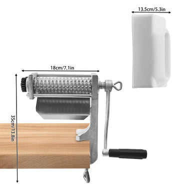 Meat Tenderizer Machine with Stainless Steel Gear Steak Flatten Cuber Rolling Meats Poultry Tenderizer Kitchen Tool