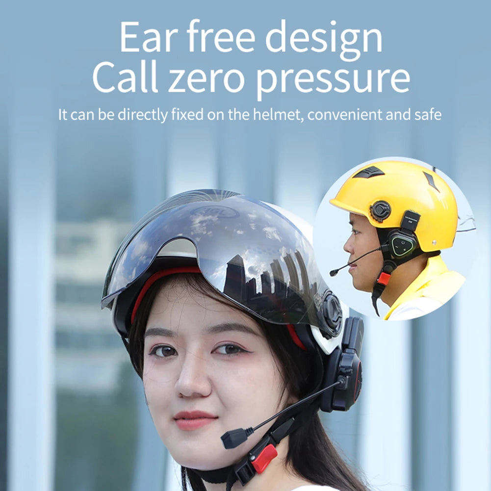 LX1 Motorcycle Summer Helmet Special Headset Bluetooth Takeaway Headset Smart Noise Cancelling Motorcycle Helmet Headphones