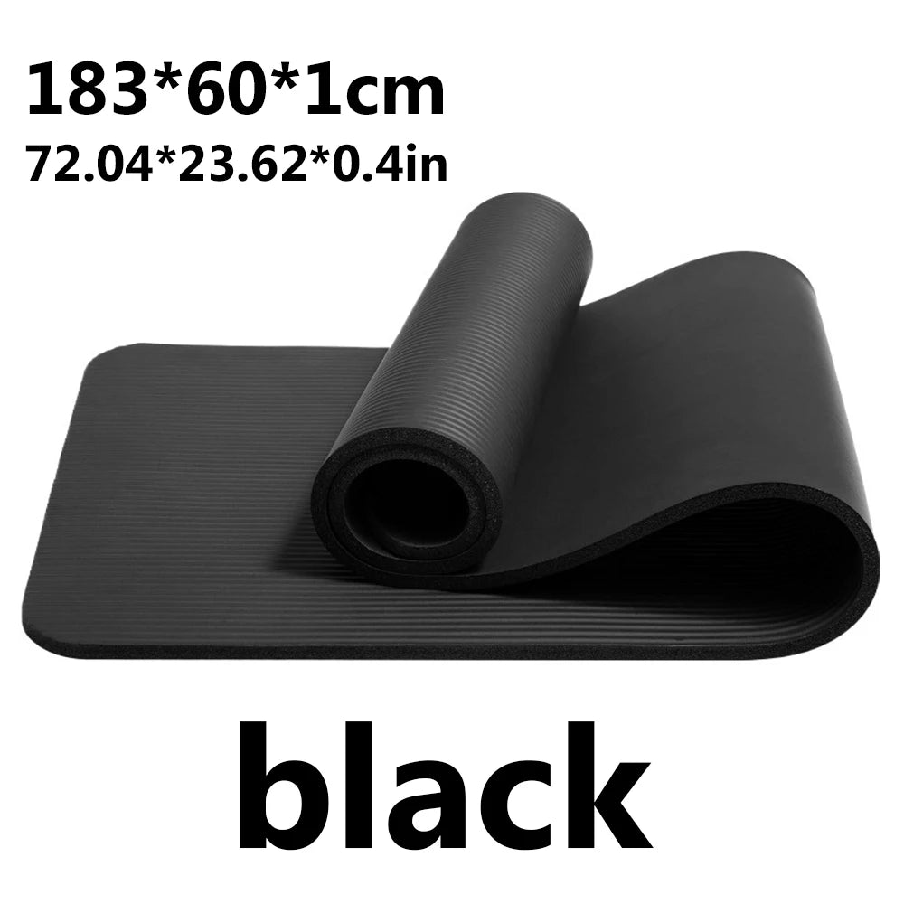 High-density sports yoga mat with shoulder straps Yoga mat non-slip Pilates fitness mat home exercise sports mat