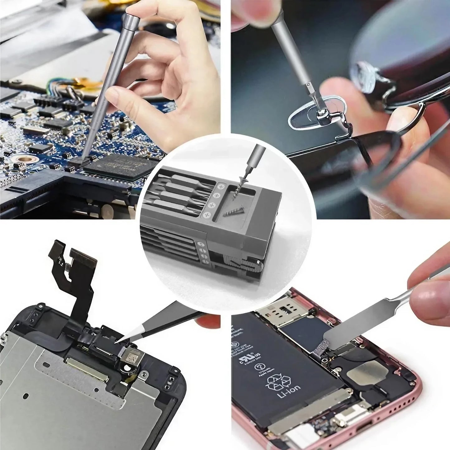 Multifunction Screwdriver Set - S2 Phillips Slotted Precision Bits, Mobile & Notebook Maintenance Tool, Handy Hand Tools