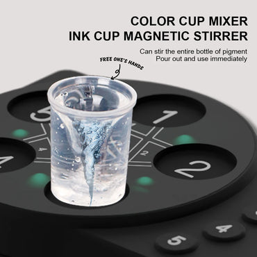 Portable Magnetic Paint Stirrer Anti-sedimentation Tattoo Ink Pigment Stirrer Ink Mixer for Paint Stirring DIY tattoo supplies