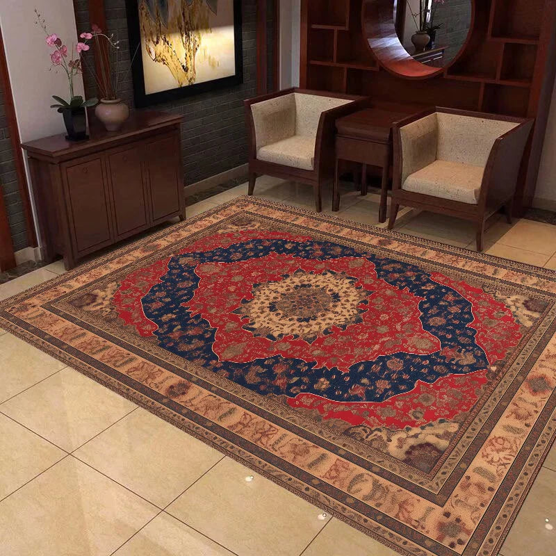 Persian CARPET FOR LIVE ROOM Carpets Decoration Home Retro Large Room Rugs Washable Bedroom Easy Cleaning Entrance Door Mat