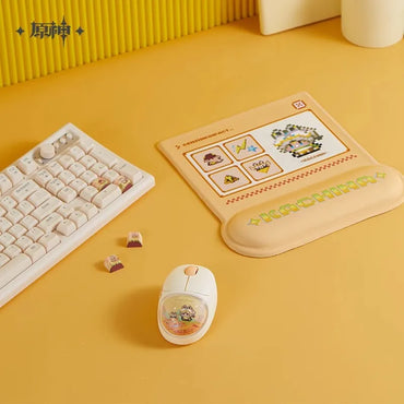 Genshin Mute Mouse Dual Mode 2.4G Bluetooth Wireless Office Mouse Kachina Kinich Mualani Mouse PC Accessories Office Mute Mice