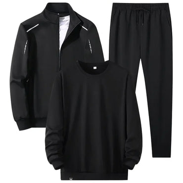 8XL Men's Tracksuits Unisex Jogging Suit Fashion Brand 3 Pieces Set Tracksuit Mens Spring Autumn Fashion Hoodies Sweatpants