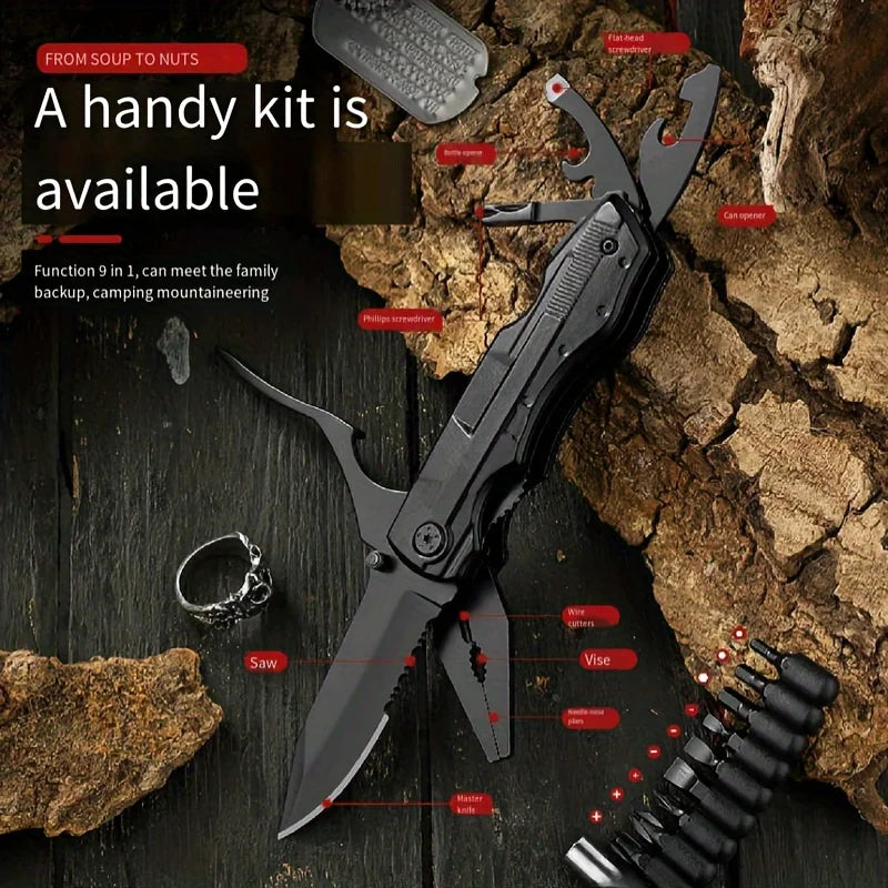 1pcs Tool Pliers, 16 & 1 Multi Pliers, Band Saw, Men's Gifts, Outdoor Survival Adventure Emergency Use, Home Standing Tools