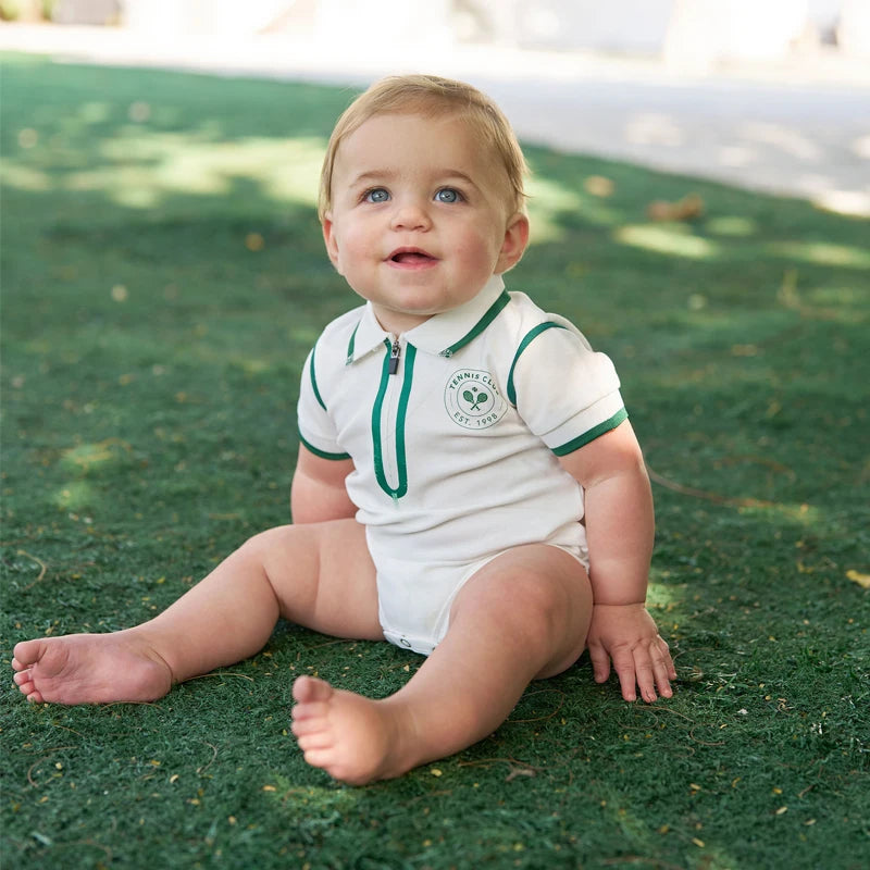 AS 2025 New Children's Clothing Baby Romper Girl Sport Dress Boy Tennis Tshirt