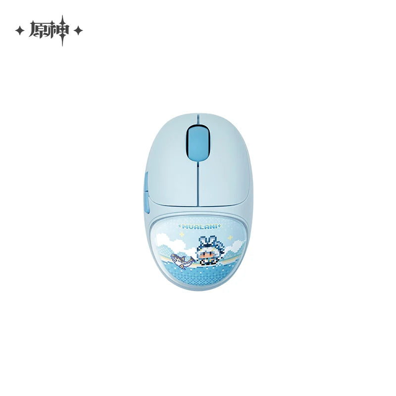 Genshin Mute Mouse Dual Mode 2.4G Bluetooth Wireless Office Mouse Kachina Kinich Mualani Mouse PC Accessories Office Mute Mice