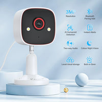 2K Indoor WiFi Home Security Camera 2-Way Audio Cloud & SD Card Storage Ai Detection 3MP HD Smart Home Baby Monitor Pet Dog Cam