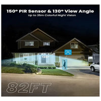 ieGeek 2K Wired Floodlight Security Camera, Outdoor  with Motion Sensor Cam,Color Night Vision, 110dB Siren, 2 Way Audio